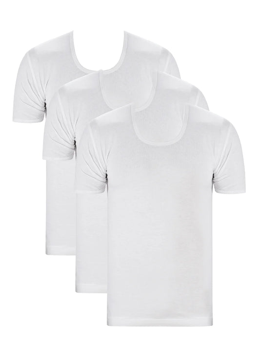 Men Cotton Short Sleeves  Vest Pack of 3